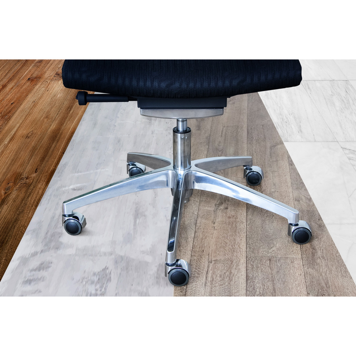 Hjh Office 5x Rolo Lux 10mm/50mm Hartböden Stuhlrollen Schwarz/Silber805 B-Ware