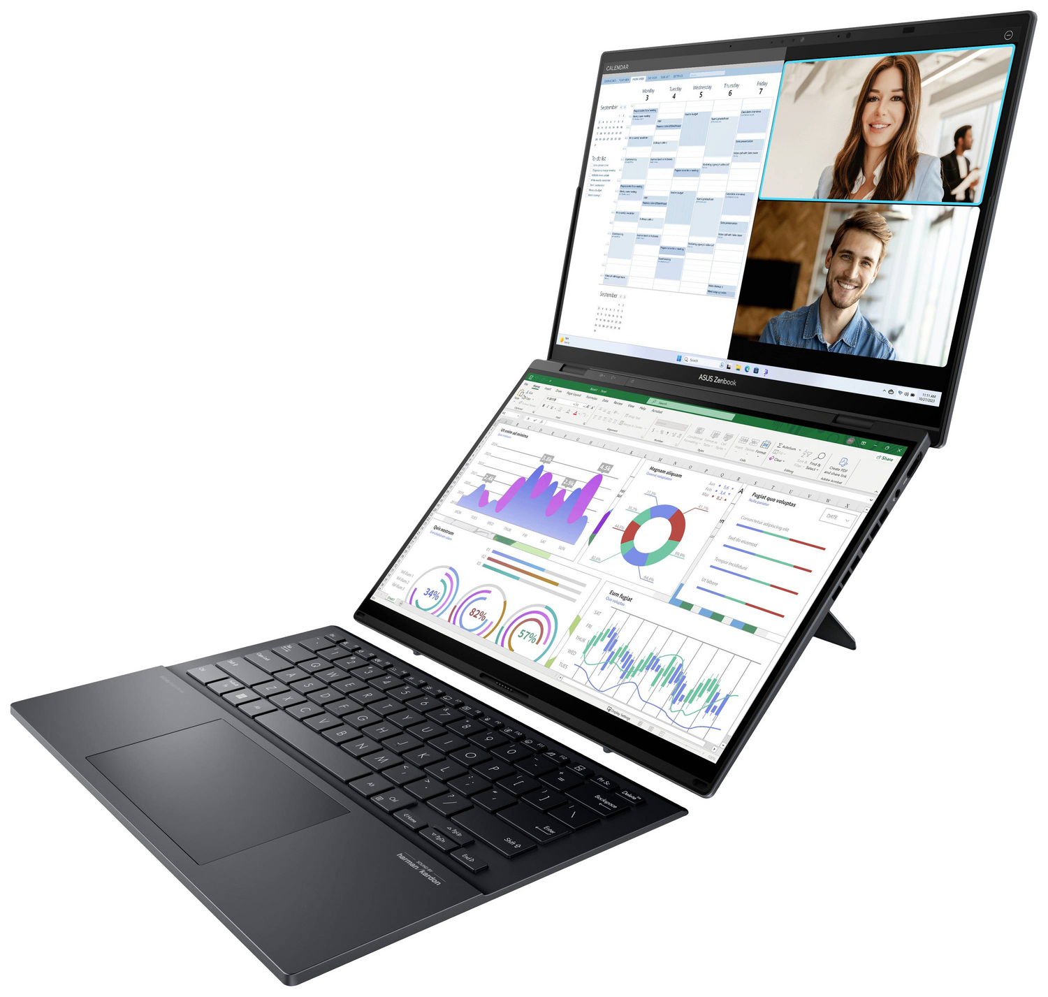 Asus Notebook Zenbook Duo OLED UX8406MA-PZ353W 35.6 cm 14 Zoll Laptop-Sicherheit