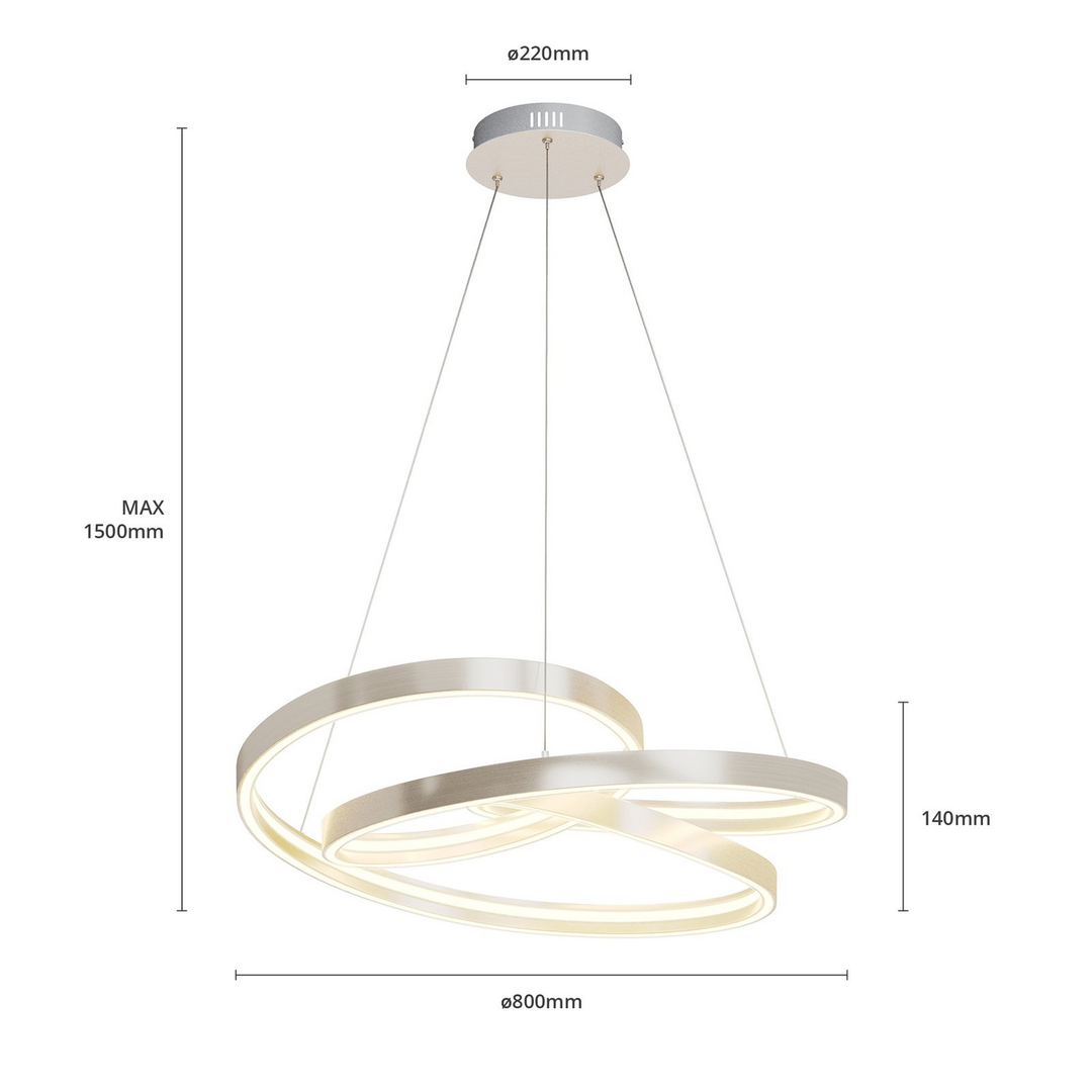 Lucande Gunbritt Led Hängeleuchte Deckenlampe Pendelleuchte Leuchte Lampe 80738 B-Ware - 4251096572681