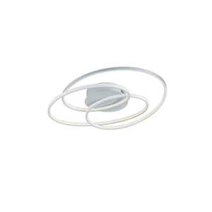 B-Ware Trio Led Deckenlampe Gale 60x13,5x43cm Deckenstrahler Lampe Switch Dimmer Weiß