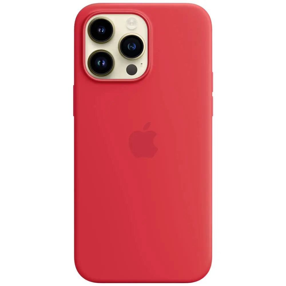 Apple Silicon Case Mag Safe Hülle I Phone 14 Pro Max Red Induktives Laden Stoßfest B-Ware - 194253416746