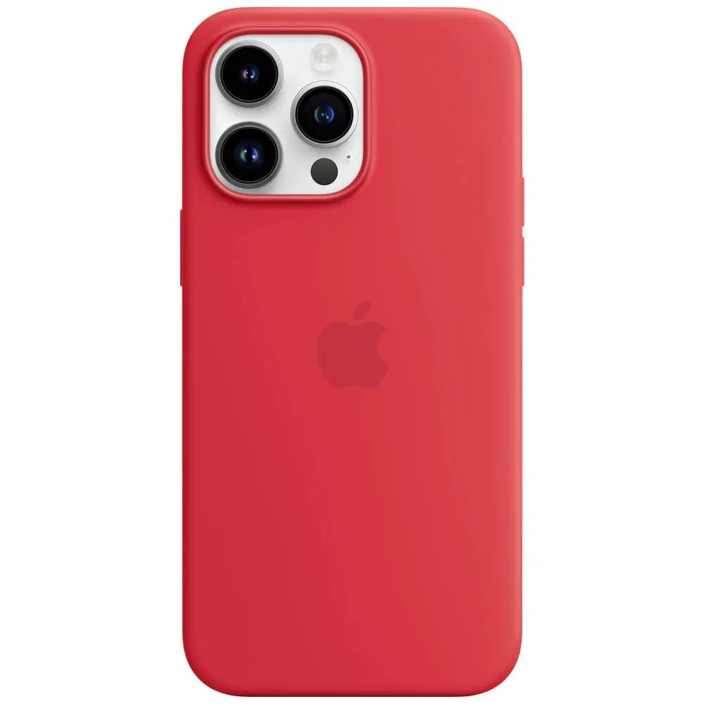 Apple Silicon Case Mag Safe Hülle I Phone 14 Pro Max Red Induktives Laden Stoßfest B-Ware - 194253416746