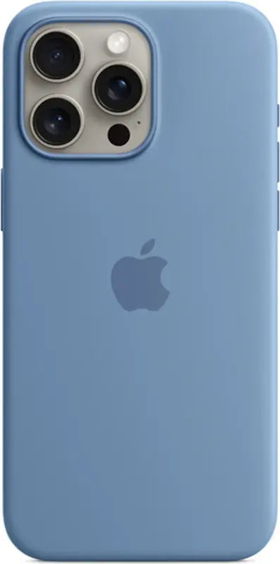 B-Ware Apple Hülle Case Schutzhülle Silikon Mag Safe I Phone 15 Pro Max Blau Winter Blue - 194253940234