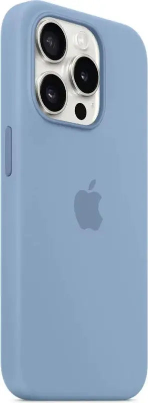 B-Ware Apple Hülle Case Schutzhülle Silikon Mag Safe I Phone 15 Pro Max Blau Winter Blue - 194253940234