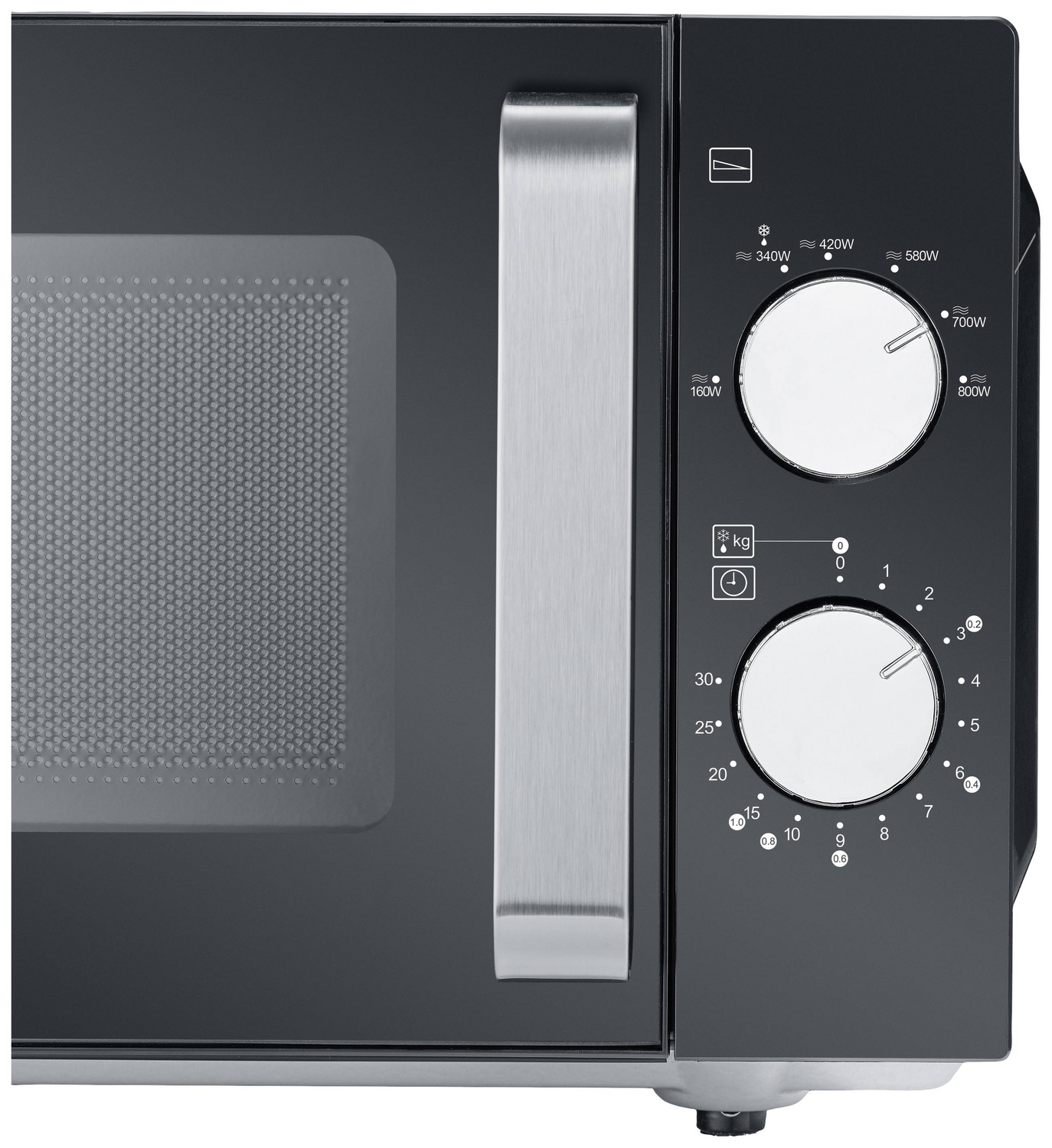 B-Ware Severin Mw 7761 Mikrowelle Schwarz Edelstahl 800 W Küchengerät Mikrowellen Gerät