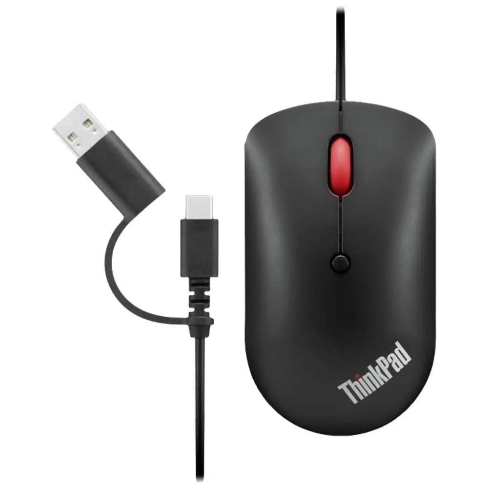 B-Ware Lenovo Maus Mouse Kabelgebunden Optisch Schwarz Think Pad Usb Usb C 4 Tasten - 195892016830