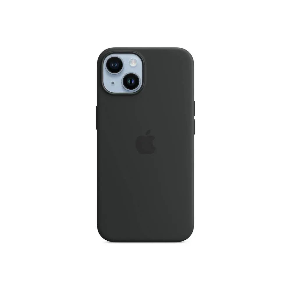 B-Ware Apple Case Cover Hülle Apple I Phone 14 Schwarz Mag Safe Silikon Induktives Laden - 195949908897