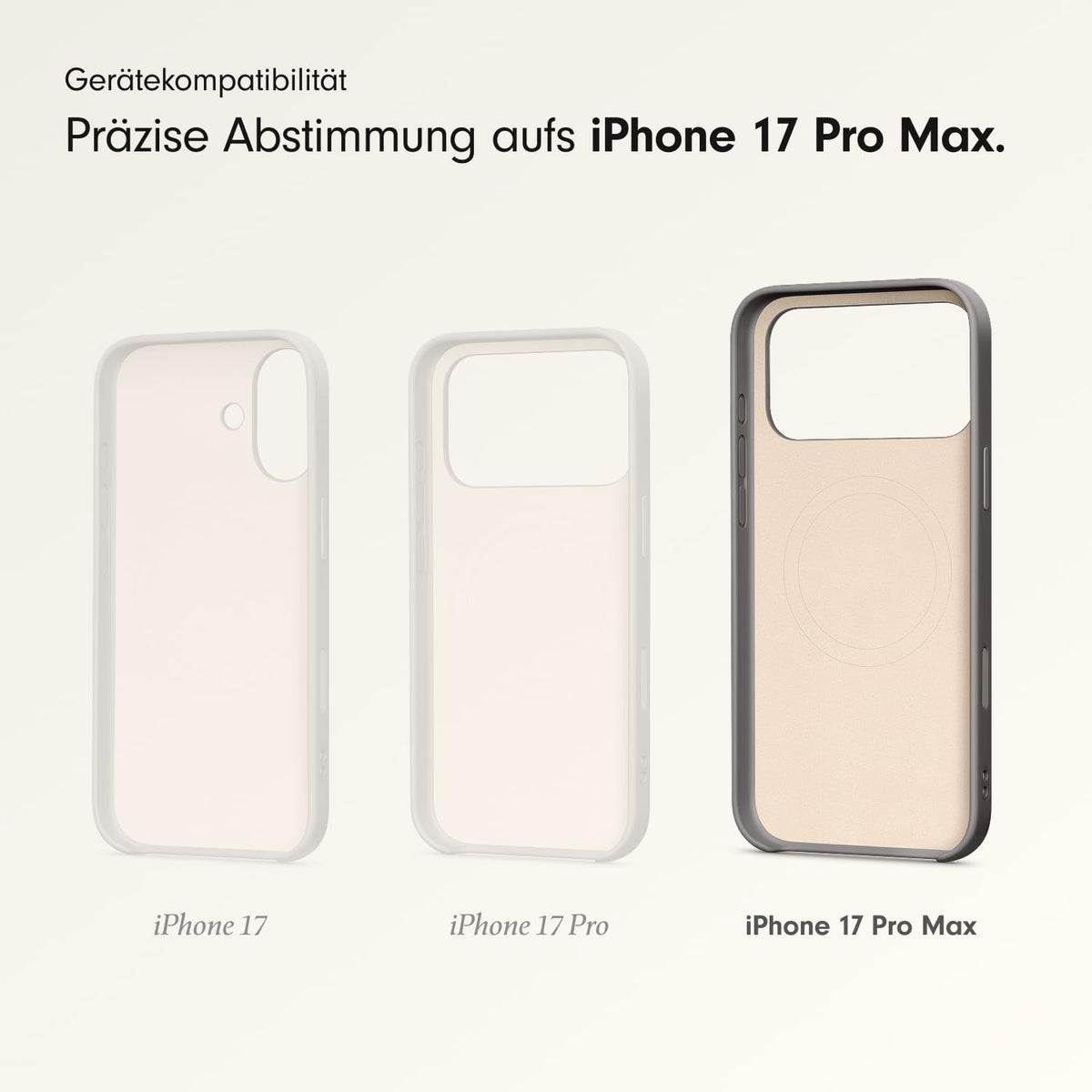 Beats Hülle Tasche iPhone 17 Pro Max MagSafe Ständer Trageschlaufe Granitgrau - 0195950727906