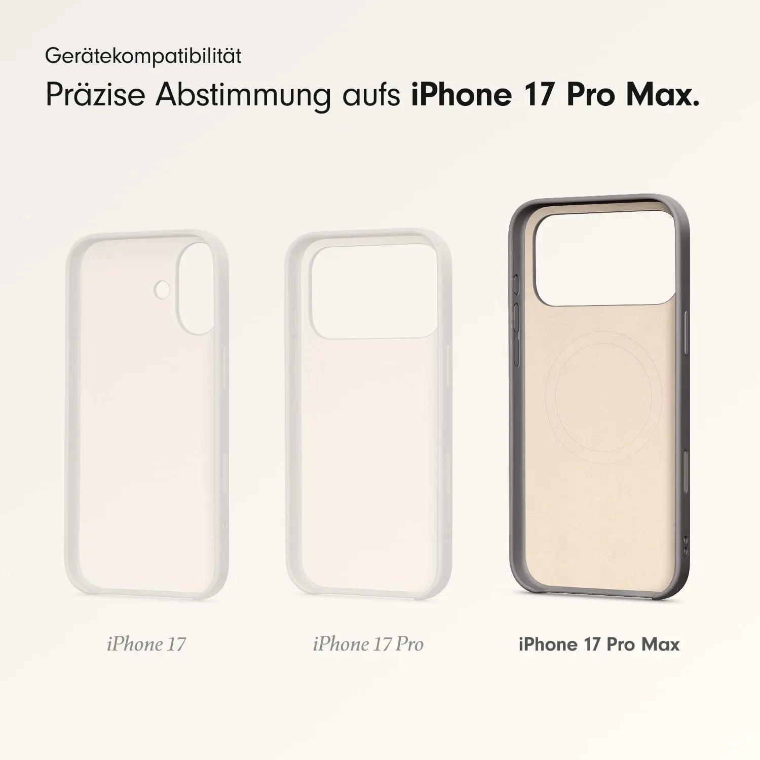 B-Ware Beats Hülle Tasche I Phone 17 Pro Max Mag Safe Ständer Trageschlaufe Granitgrau - 195950727906
