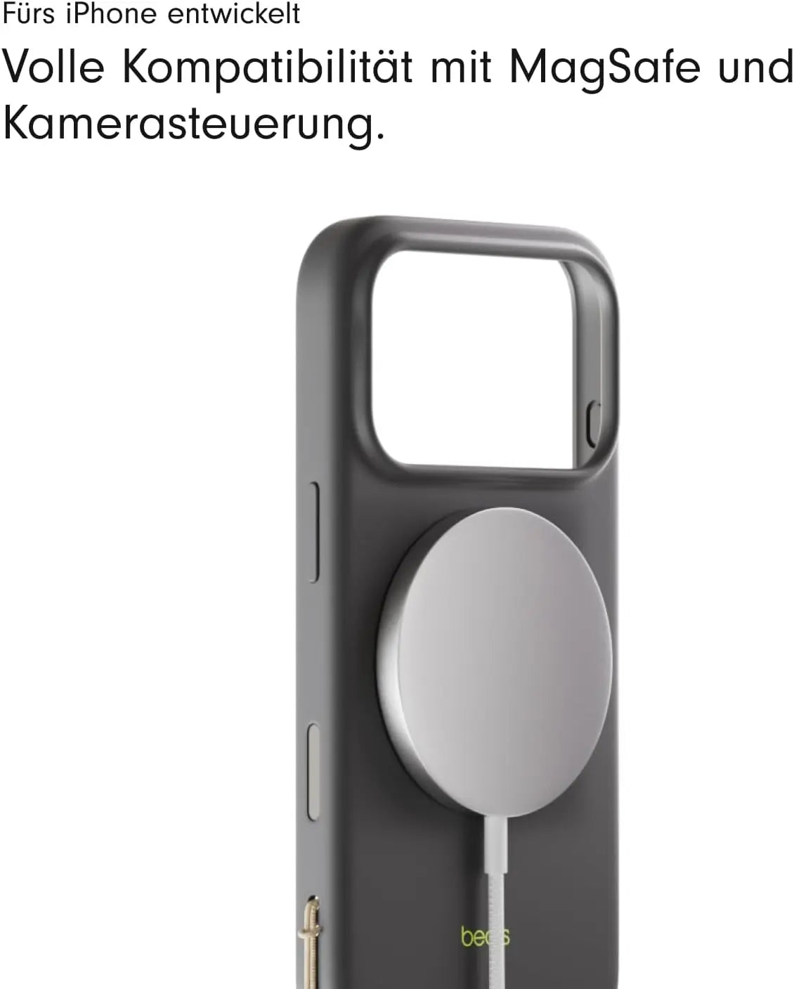 B-Ware Beats Hülle Tasche I Phone 17 Pro Max Mag Safe Ständer Trageschlaufe Granitgrau - 195950727906