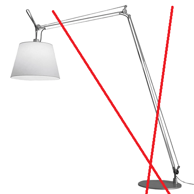 Tolomeo Maxi Led Stehleuchte Leselampe Lampe Stehlampe Siehe Text/Foto B-Ware