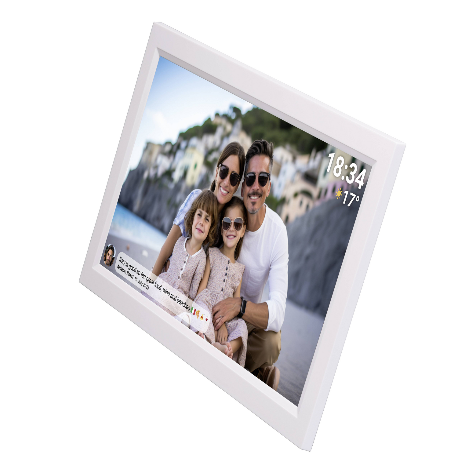 B-Ware Denver Pff1503w Digitaler Wi Fi Bilderrahmen Bilderrahmen Rahmen 39.6cm 15.6 Z812