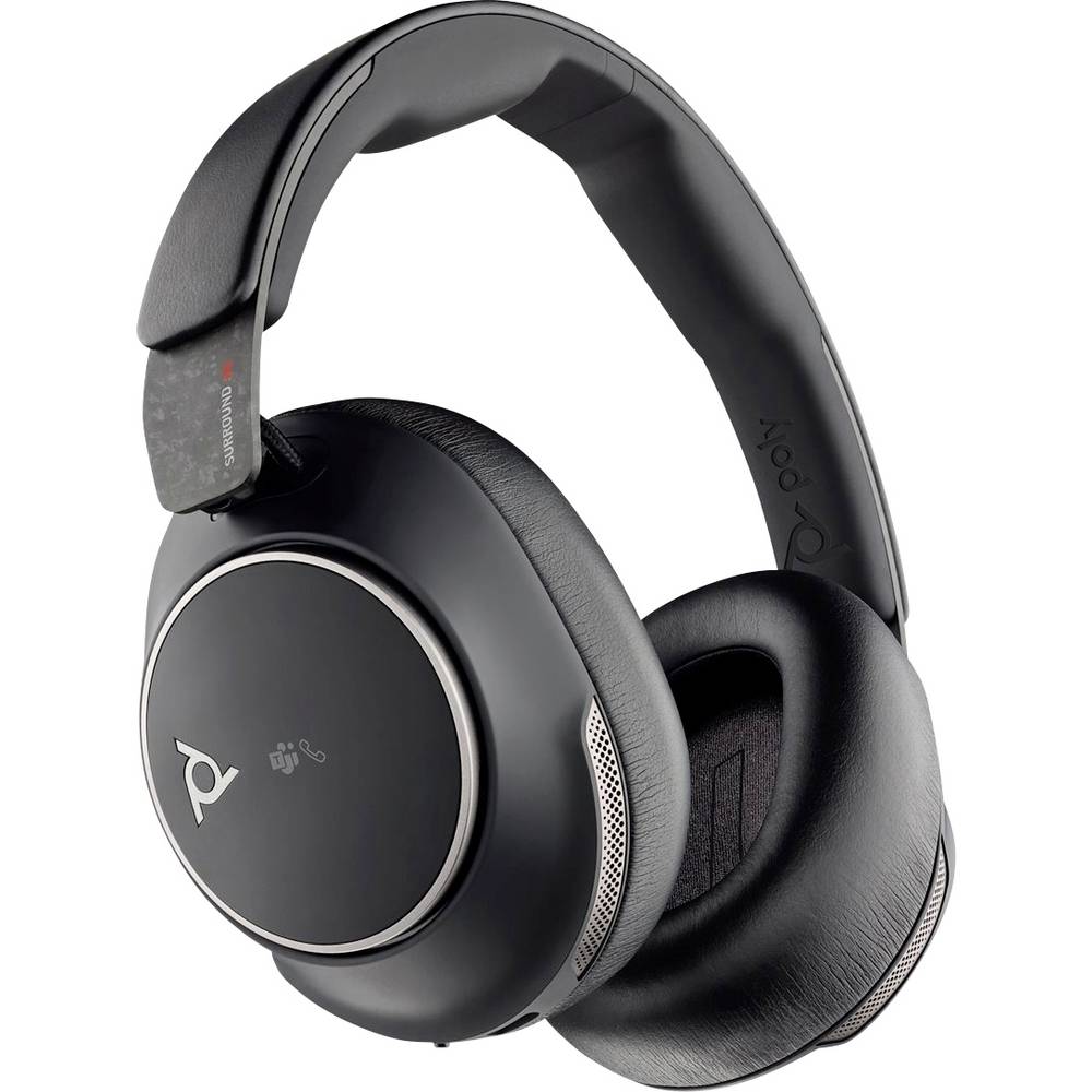 HP Voyager Kopfhörer Headset Over Ear Musik Surround Schwarz Bluetooth USB - 0196786453274