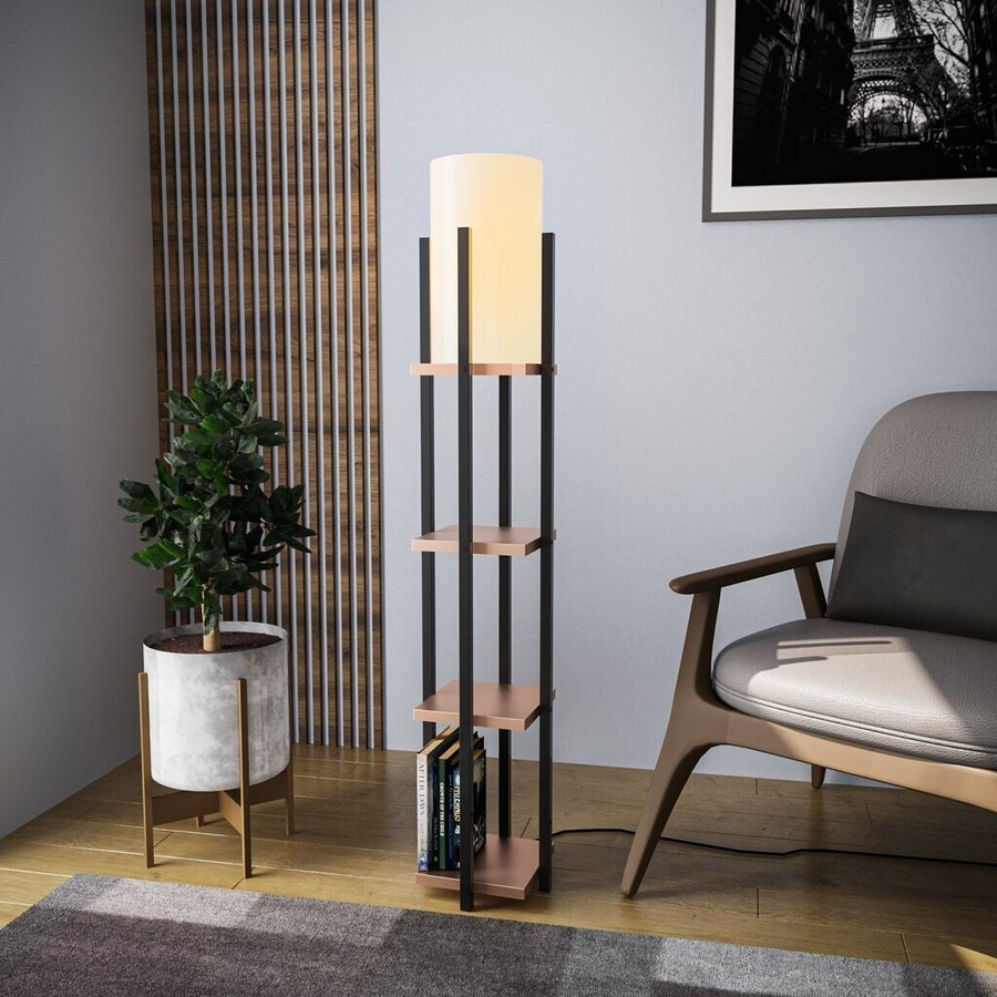 Opviq Stehlampe Standlampe Metallkörper V1155 Wohnzimmerleuchte E27 Lampe Licht B-Ware - 19706962