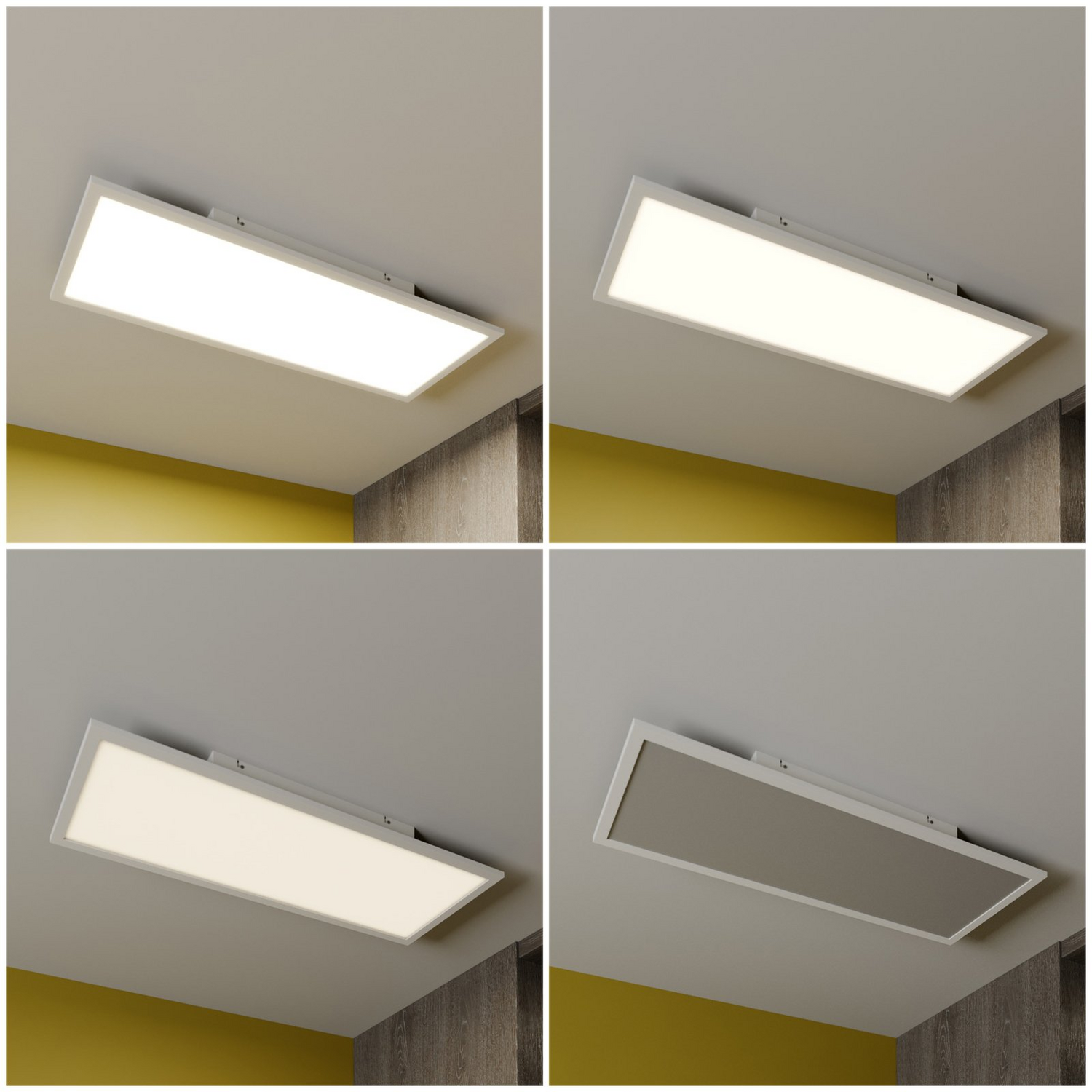 B-Ware Lindby Luay Led Panel Deckenlampe Deckenlampe Deckenpanel 30 X 80 Cm Weiß 26 W