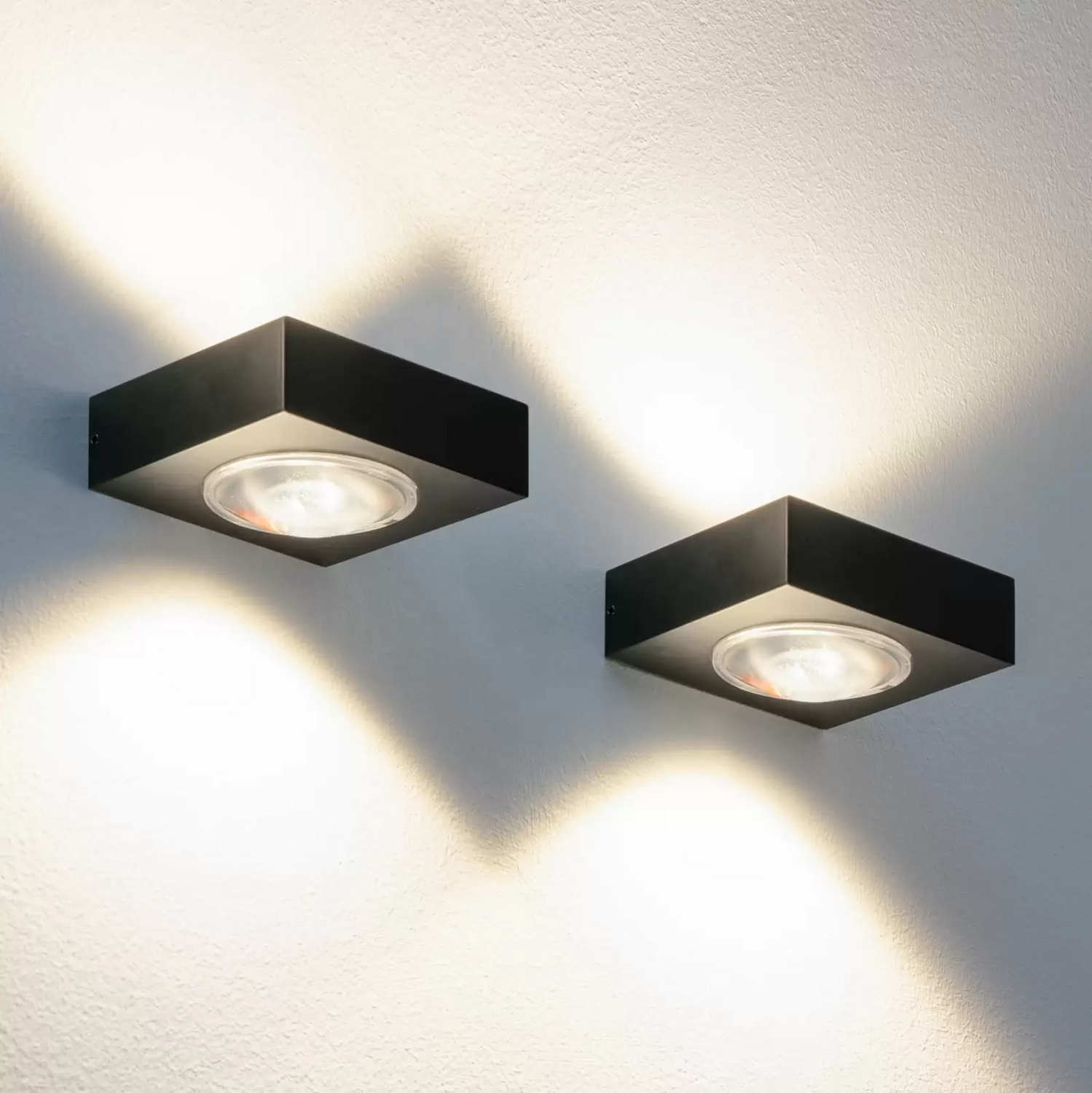 B-Ware Wandleuchte Wandlampe Nemo Led Schwarz Aluminium