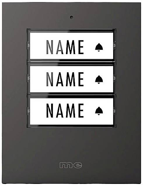 B-Ware M E Modern Electronics 41307 Funkklingel Tür Sender Beleuchtet Mit Namensschild