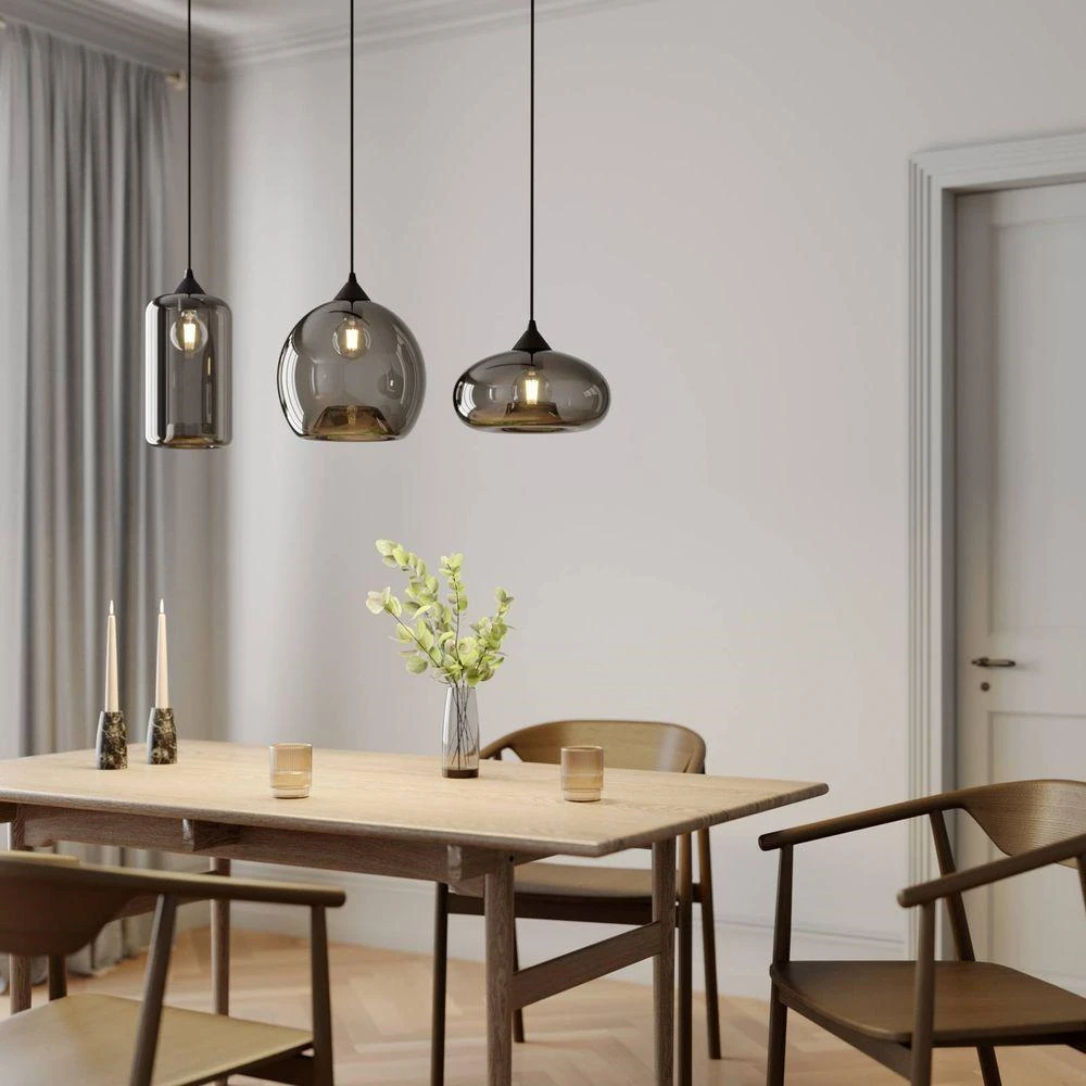 Lindby Marla Pendelleuchte Hängelampe Deckenlampe Lampe 3 Flammig E27 Rauchg710 B-Ware