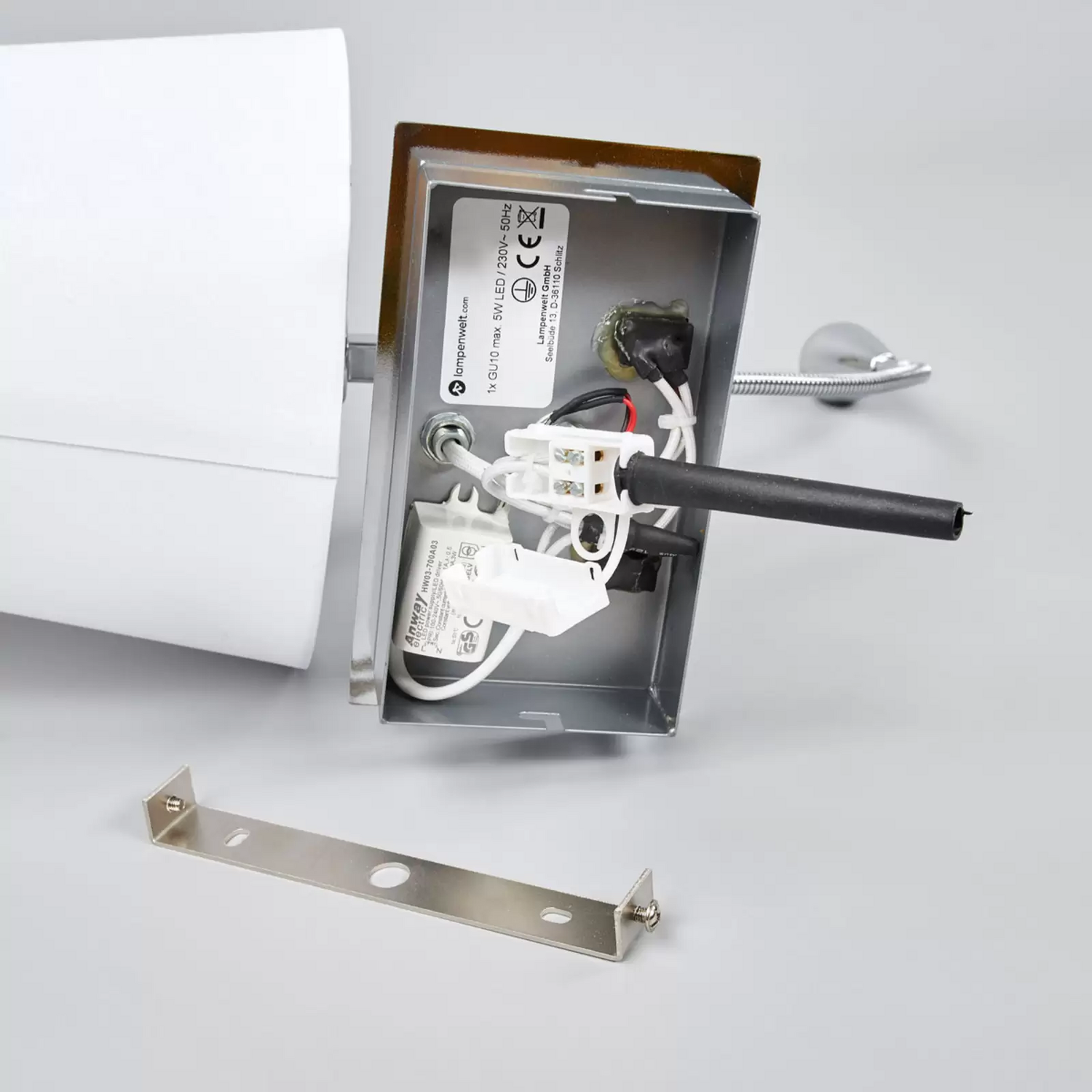 Lindby Stoffwandleuchte Leonella Led Leselampe Wandleuchte Wandlampe Lampe Led B-Ware - 4251096544473