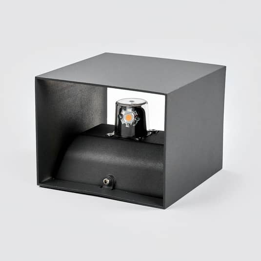 B-Ware Lucande Evie Außenwandleuchte Wandlampe Außenlampe Lampe Leuchte Led Dunkelg767