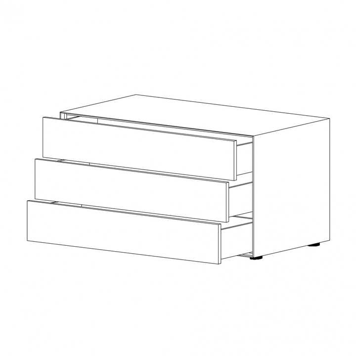 Piure Nex Pur Box Schubkastenbox Kommode Sideboard Holz 120x75cm Siehe Text/Foto B-Ware