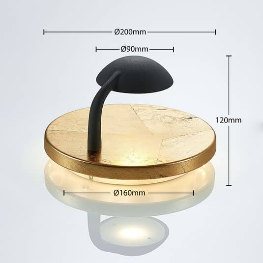 Lindby Lou LED-Wandleuchte Wandleuchte Flurleuchte Lampe Leuchte 3W Schwarz G250