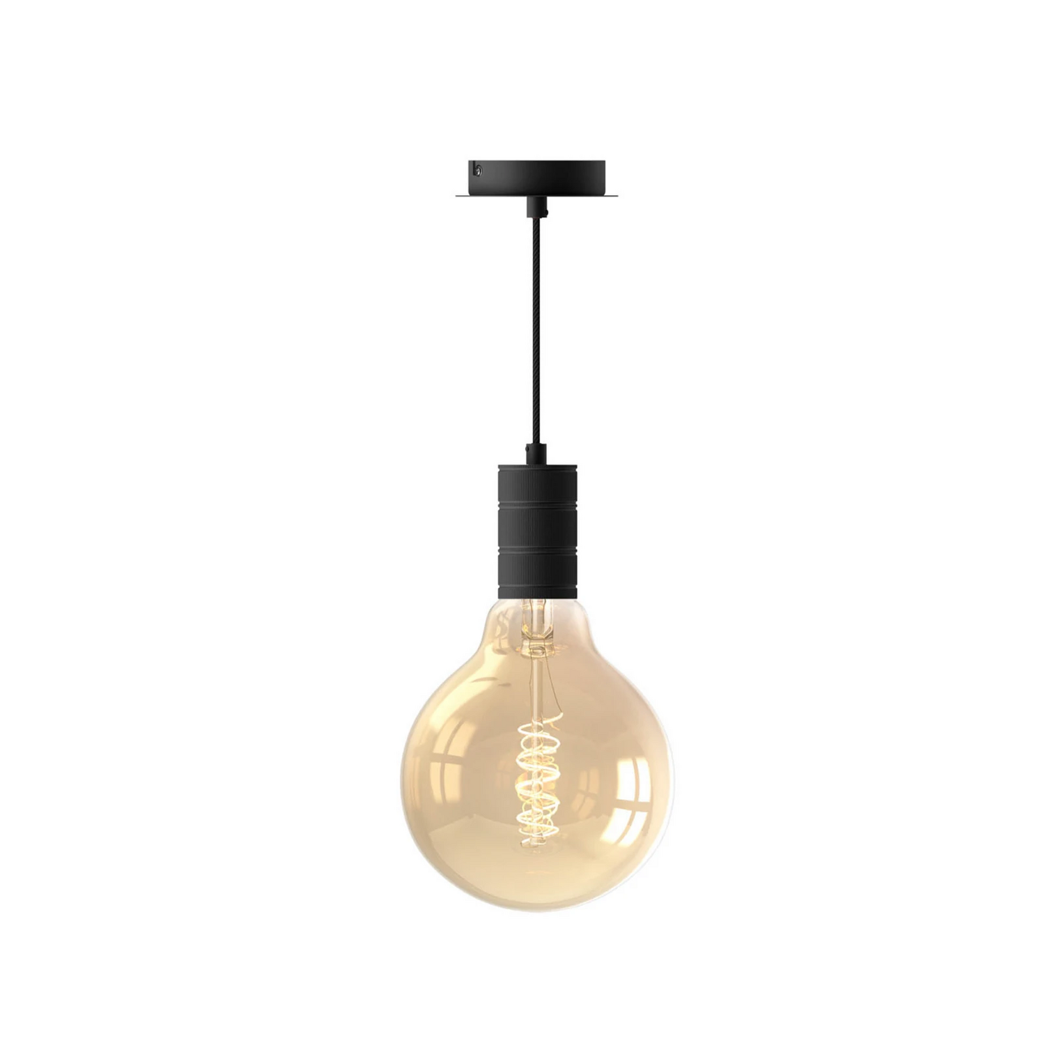 Calex Retro Pendelleuchte Hängeleuchte Hängelampe Leuchte Lampe 1 Flg Schwarz B-Ware - 8712879138044
