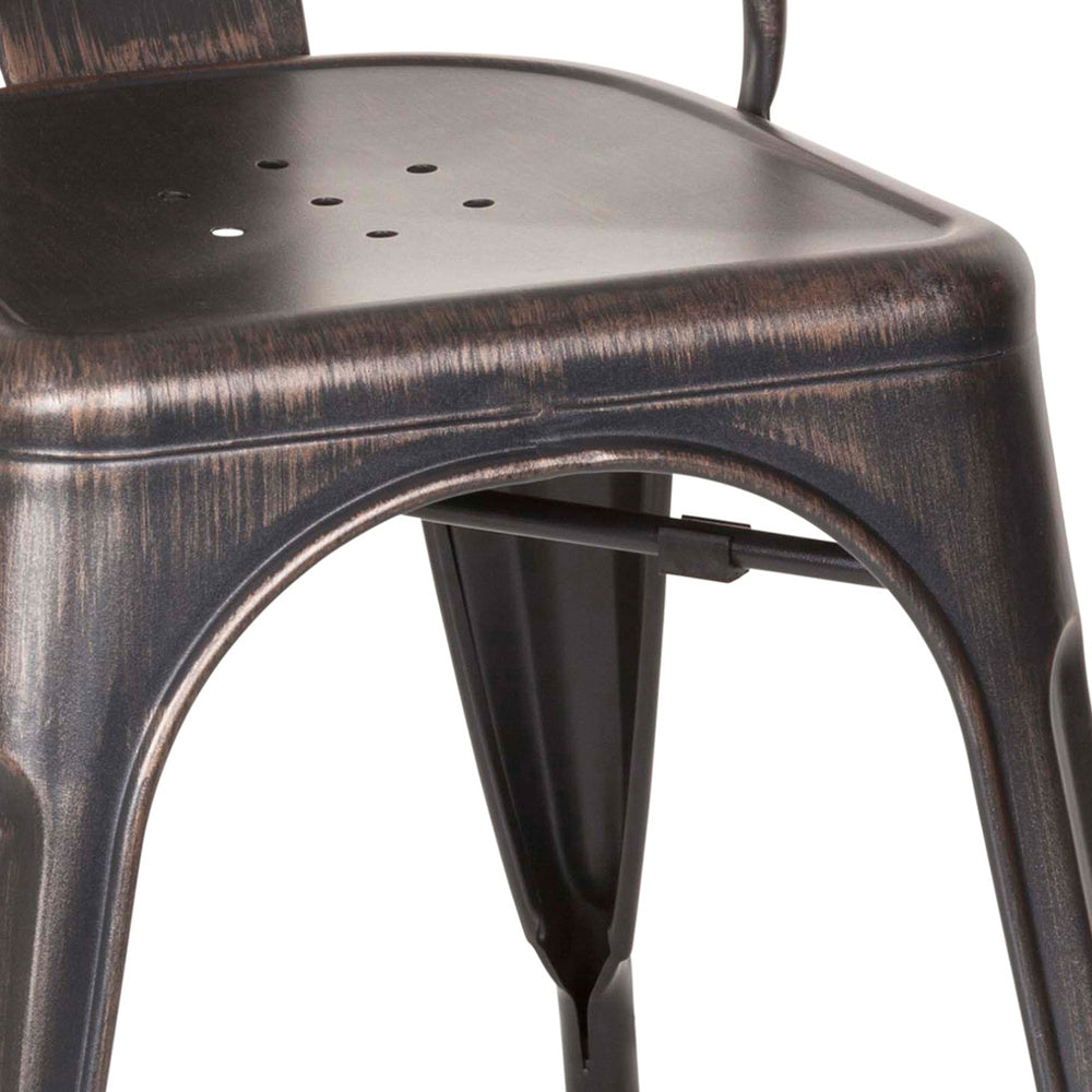 hjh OFFICE Stuhl Bistrostuhl Sitzgelegenheit schwarz gold VANTAGGIO COMFORT - 4251084670504