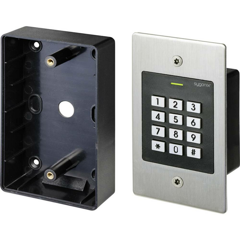 B-Ware Sygonix Sy 4760956 Code Tastatur Mit Rfid Unterputz 12 V/Dc, 18 V/Dc Ip66 Code