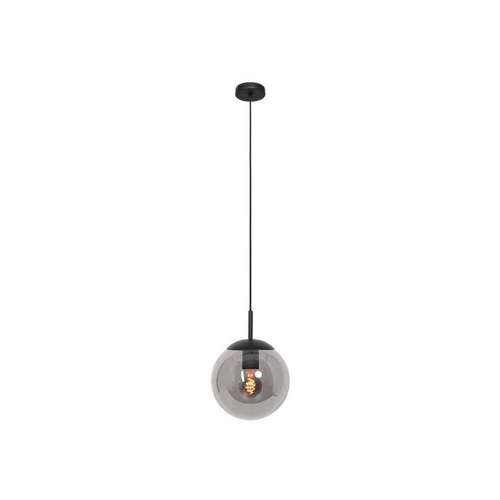 Steinhauer Hängeleuchte Bollique Schwarz ø 25 Cm Glas Kugel Deckenlampe Lampe797 B-Ware