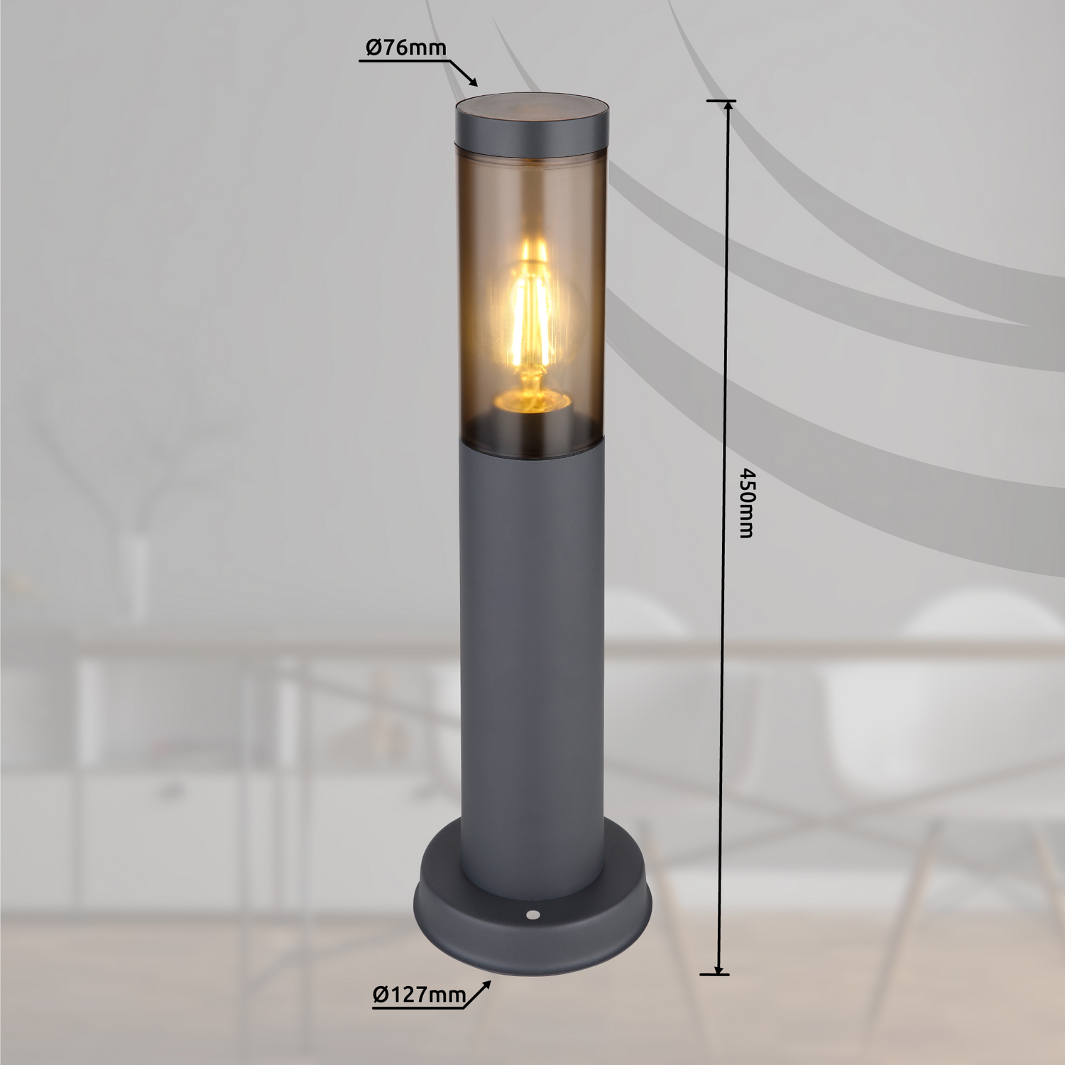 B-Ware Globo Boston Sockelleuchte Sockellampe Wegeleuchte Wegelampe Garten 3 Stück - 9007371442720