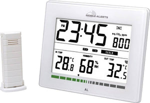 B-Ware Techno Line CO2-Anzeige CO2-Messgerät Kohlendioxidmessgerät Wetterstation Sensor