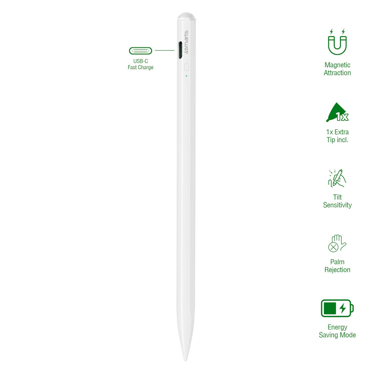4Smarts Aktiver Pencil Pro Touchpen Bluetooth Aktiver Pencil Pro 3 Eingabestift