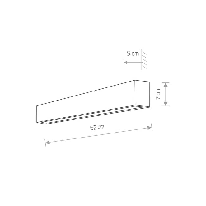 B-Ware Nowodvorski Led Wandleuchte Wandleuchte Wandlampe Leuchte Led Straight S Schwarz