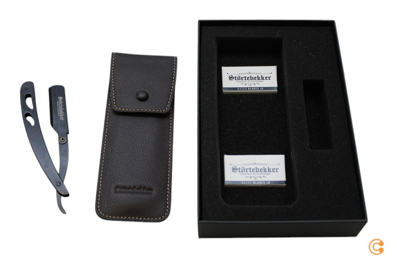 Störtebekker Rasiermesser Rasierer Rasierhobel 10 Klingen Etui Siehe Text/Foto B-Ware