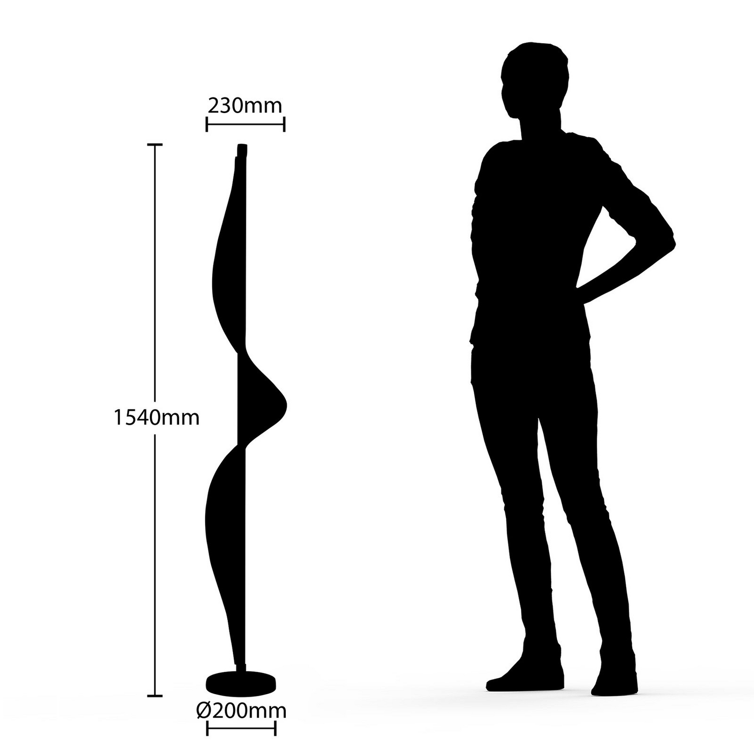 Lucande Edano Led Stehlampe Wohnzimmerlampe Standleuchte Dekoleuchte Led Weiß10 B-Ware - 4251096584820