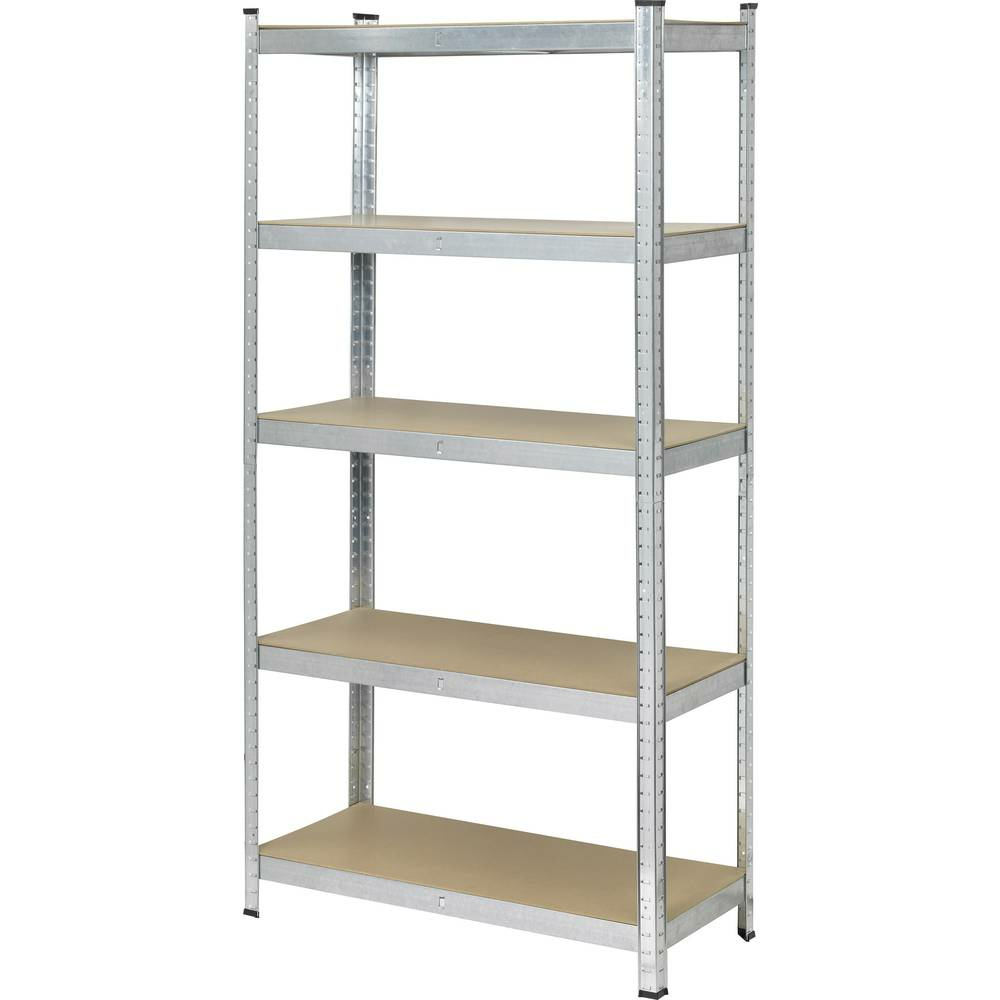 B-Ware Toolcraft Kct20 C Schwerlastregal Regal Lagerregal 175kg 90x180x40cm Mdf Silber