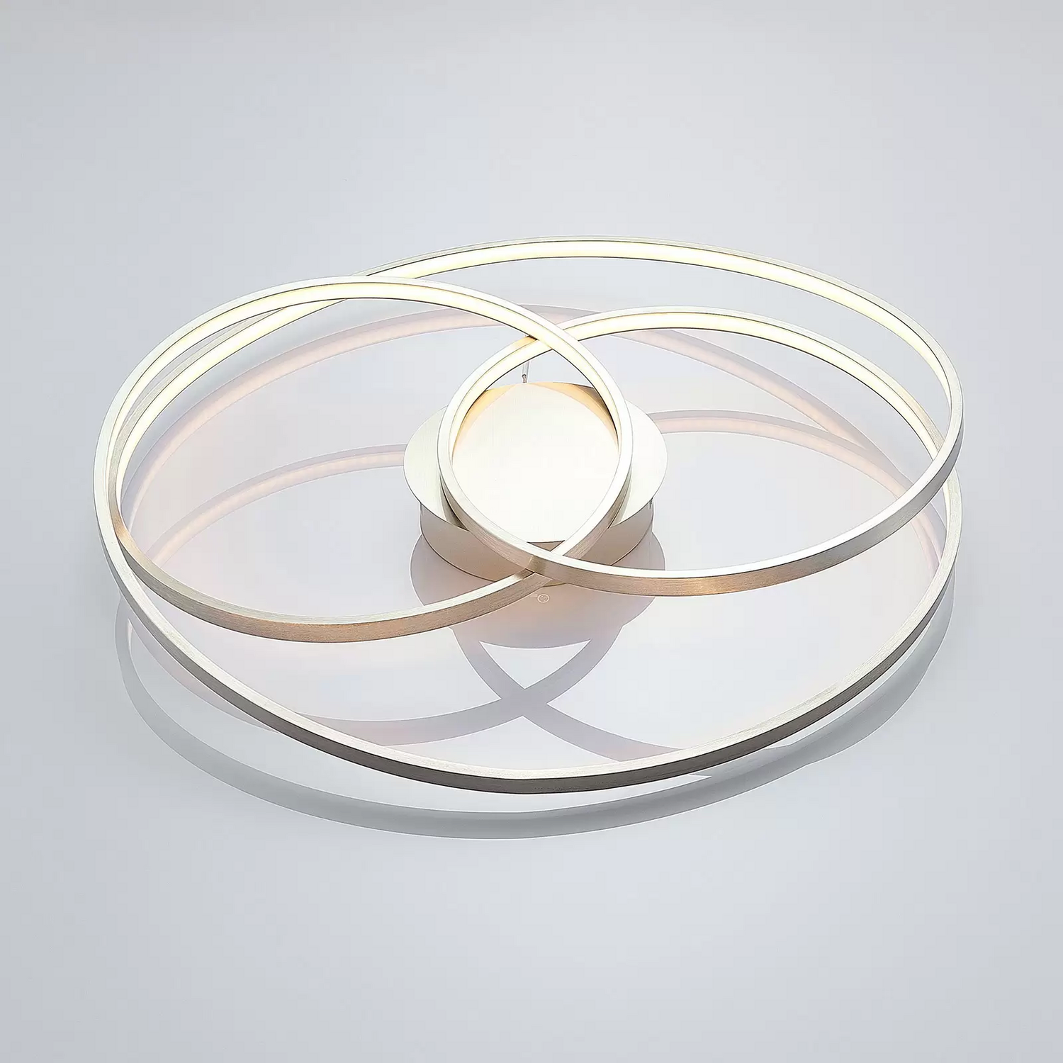 Lindby Ronka Led Deckenlampe Deckenleuchte Deckenlicht Led 36 W Nickel Satini492 B-Ware - 8502193127392