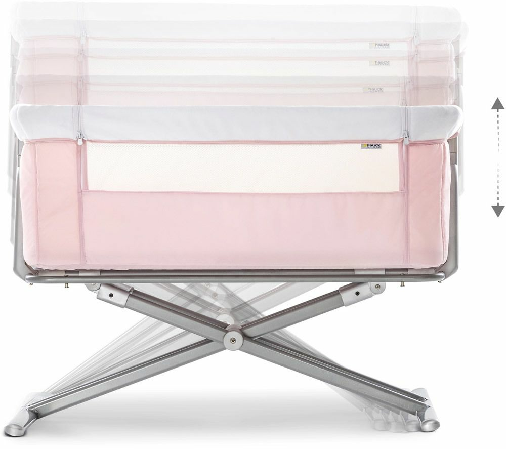 B-Ware Hauck Beistellbett Kinderbett Babybett Reisebett Bett Face To Me Pink - 4007923608524