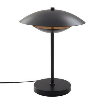 Lampe de table LED Lindby Tiama, lampe de table, métal, noir et or