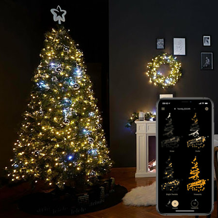Twinkly Icicle Smart LED Christmas Lights Gold Edition 190 LED's Lichterkette
