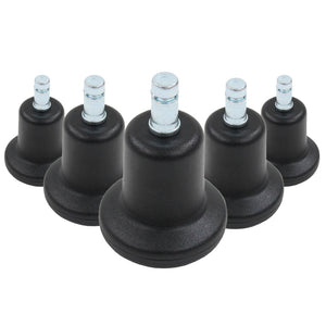 B-Ware hjh OFFICE Bodengleiter Standfüße Stuhlgleiter 10mm Schwarz 5er Pack