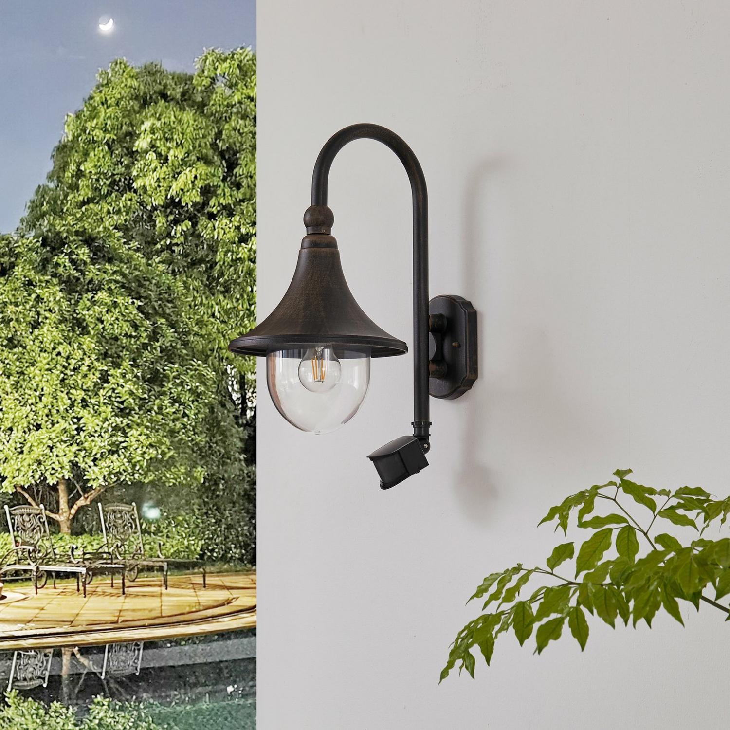 B-Ware Lindby Außenwandleuchte Daphne Gartenleuchte Terrassenleuchte Garagenleuchte 579