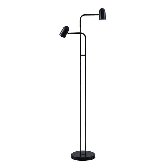 Lindby Skalum Stehlampe schwarz 2-fl. Stehleuchte Standleuchte Lampe Leuchte E14