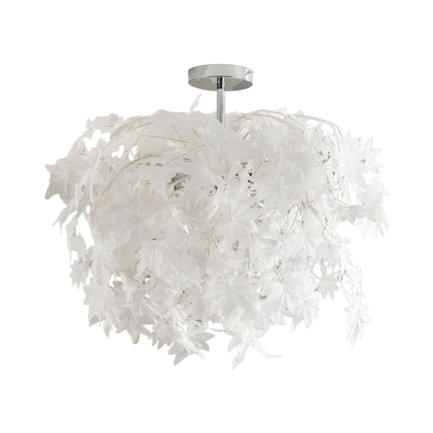 Plafonnier Lindby Érable à feuilles 70 cm, luminaire décoratif E27, reconditionné 