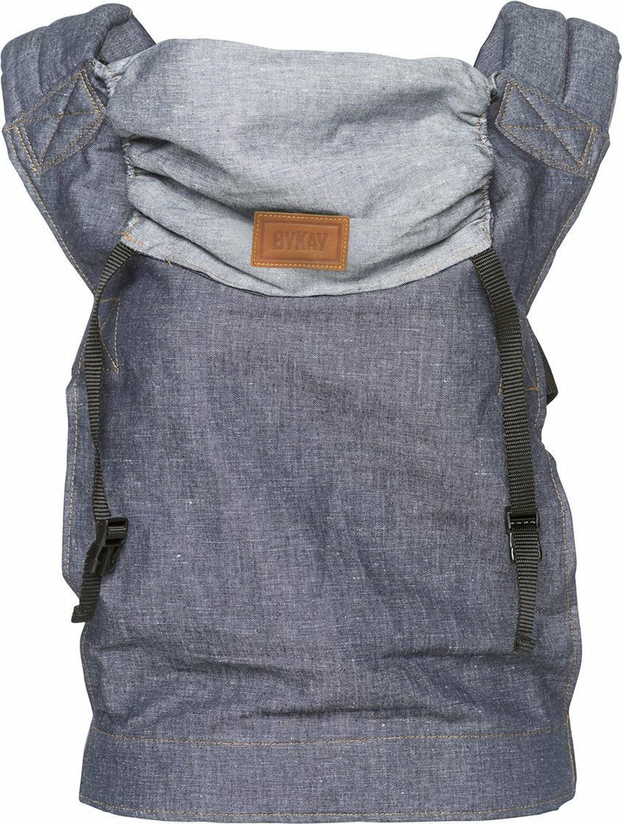 BYKAY Click Carrier Classic Trage Babytrage Kindertrage Bauchtrage Jeans dunkel