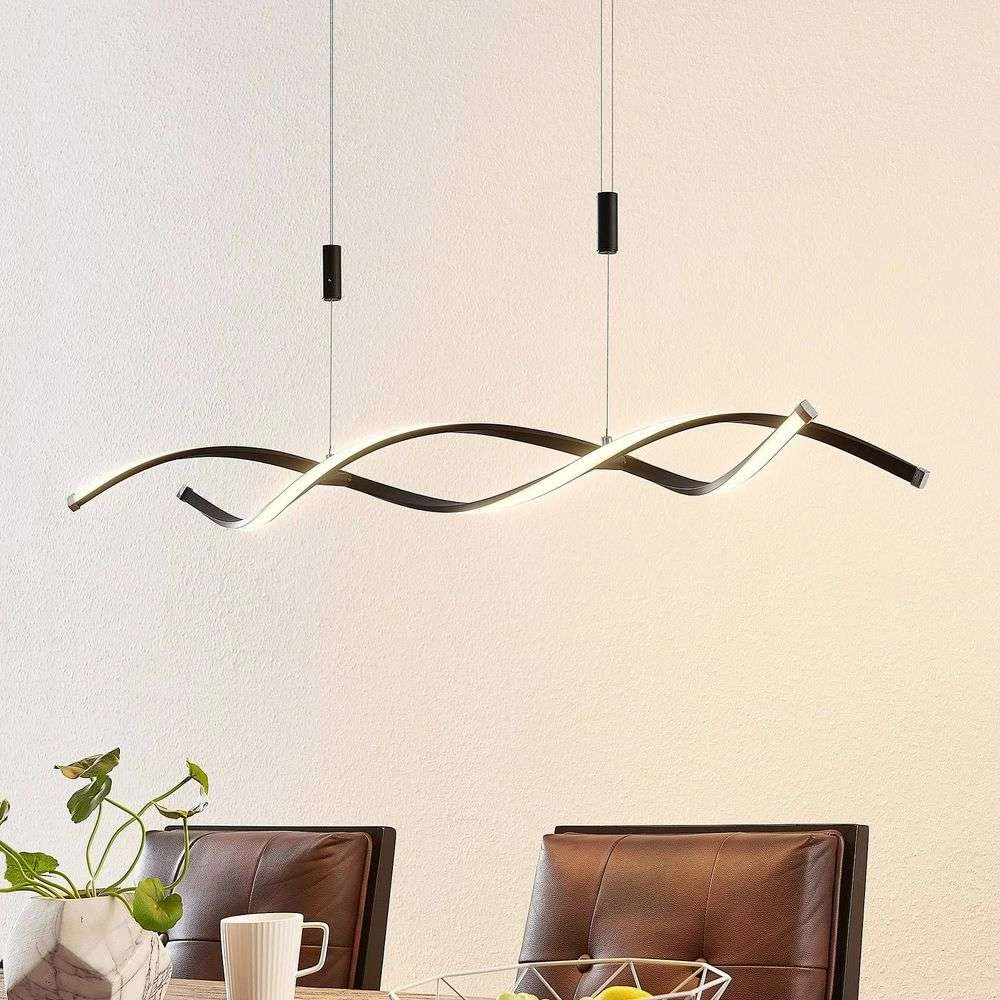 Lindby Welina Led Hängeleuchte Deckenlampe Pendelleuchte Lampe 24 W Schwarz M142 B-Ware - 4251096597257