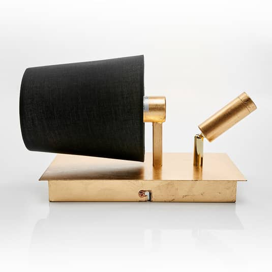 Lindby Wandleuchte Aiden Leselampe Flurleuchte Lampe Leuchte 40 W Schwarz Gold780 B-Ware - 4251096554762