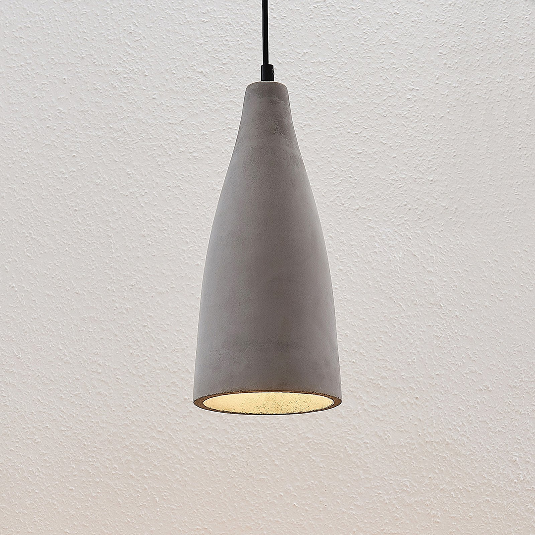 Lindby Beton Pendelleuchte Sanne Pendelleuchte Lampe E27 Industriestil Betong319 B-Ware