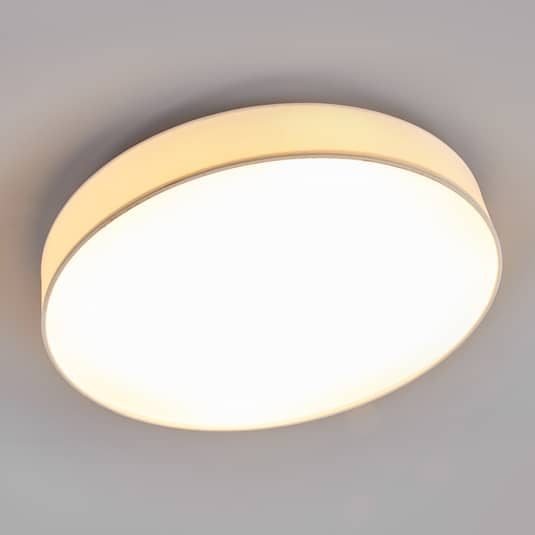 Plafonnier en tissu LED Lindby, lampe de plafond Saira, lampe de salon, éclairage décoratif LED44 